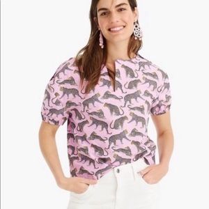J. Crew leopard top
